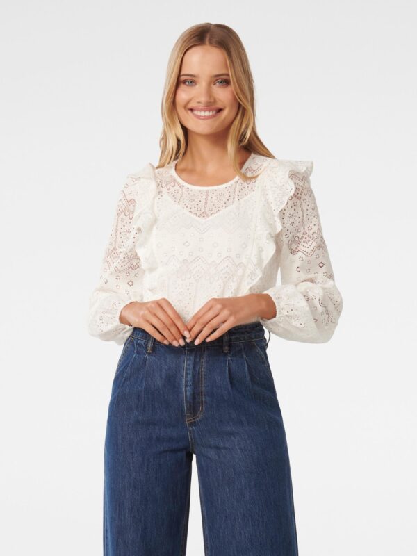 Adriana Ruffle Lace Blouse