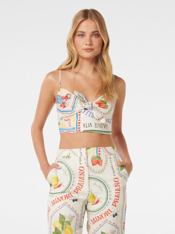 Annie Tie Front Top