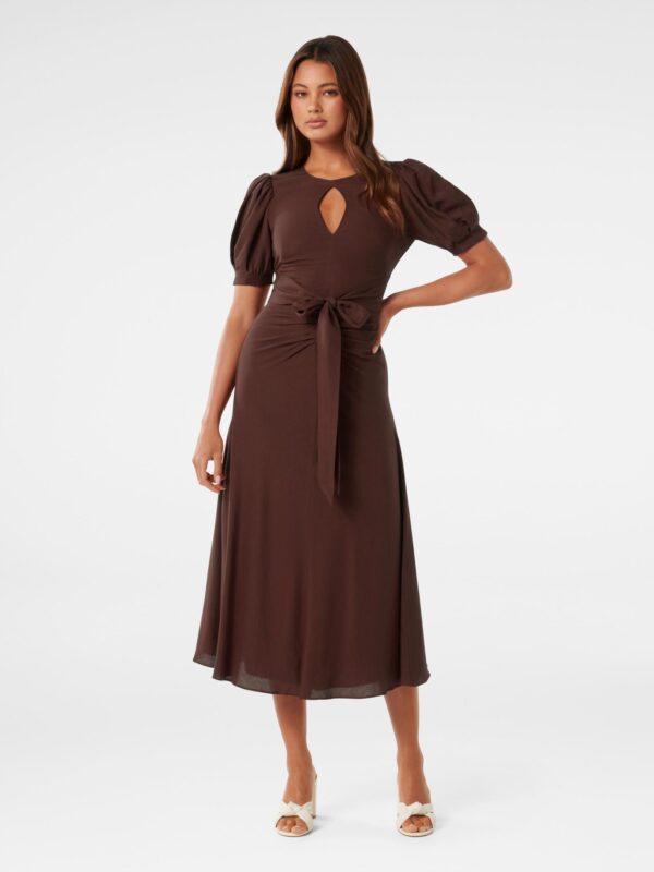 Casey Puff Sleeve Midi Dress