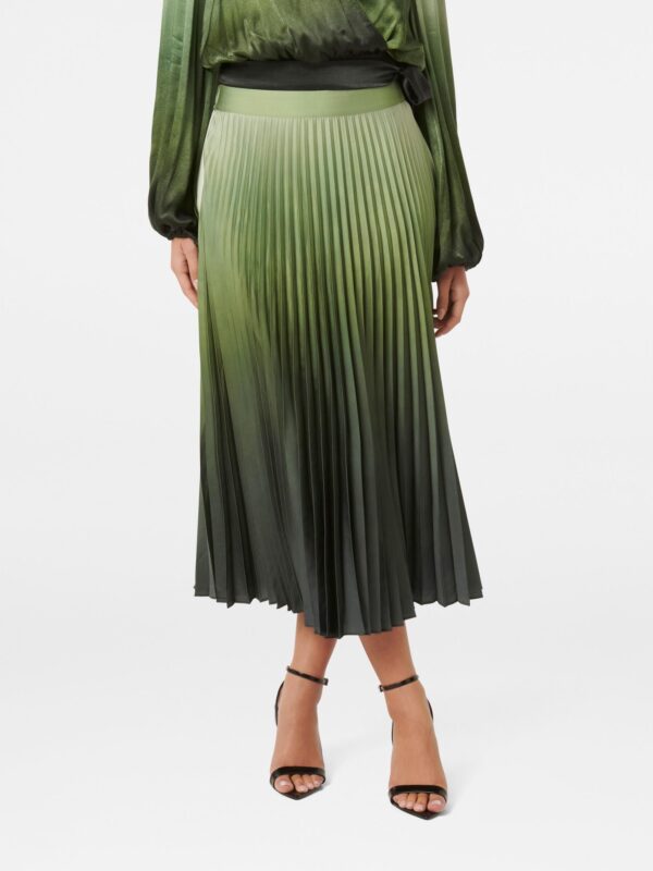 Evangeline Satin Pleated Maxi
