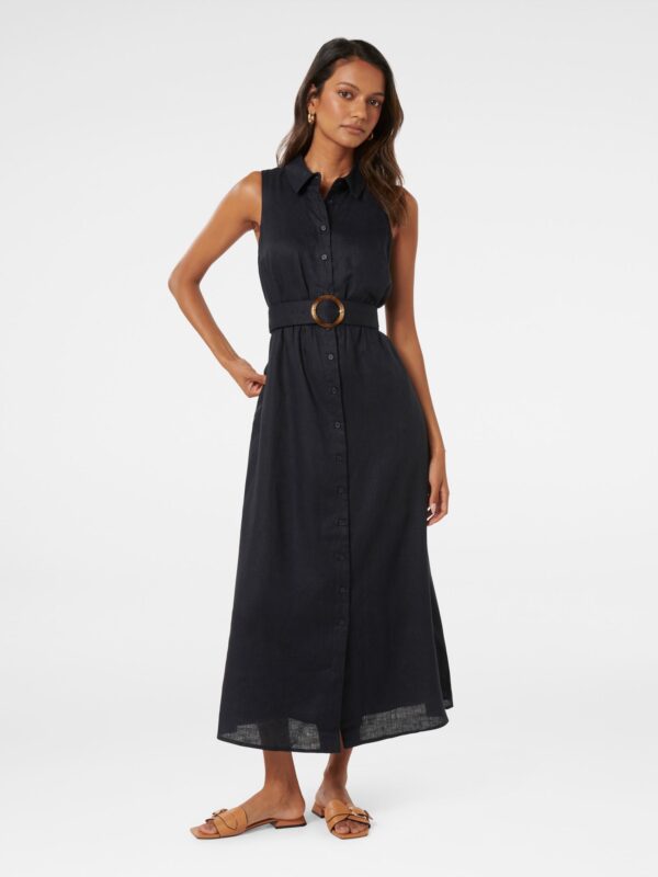 Gabbie Petite Button Midi Dres