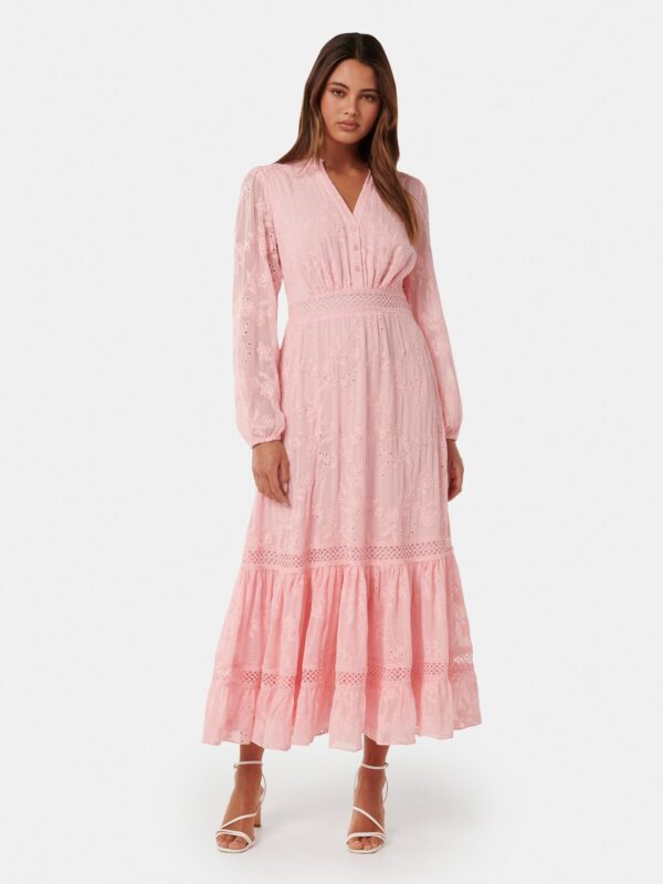 Helen Embroidered Midi Dress