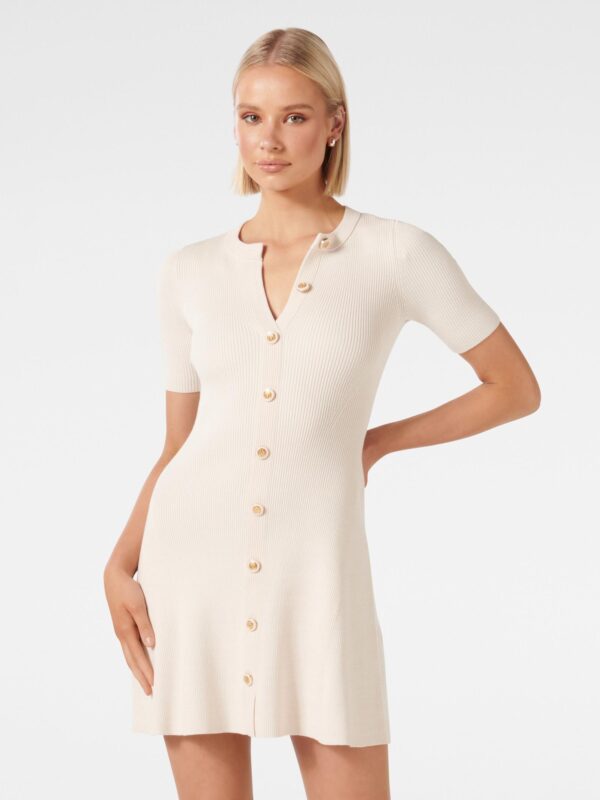 Jolie SS Button Down Mini Dres