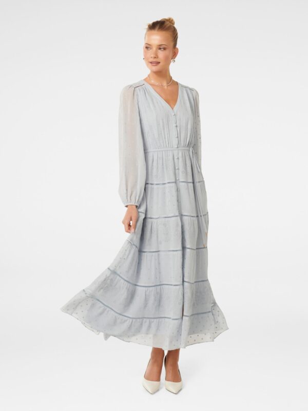 Lacey Embroidered Midi Dress