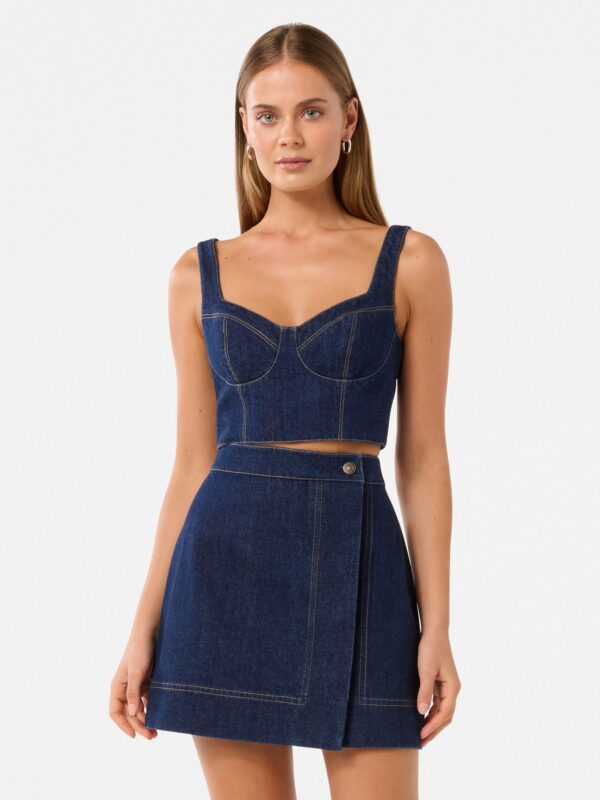 Melinda Denim Corset Top
