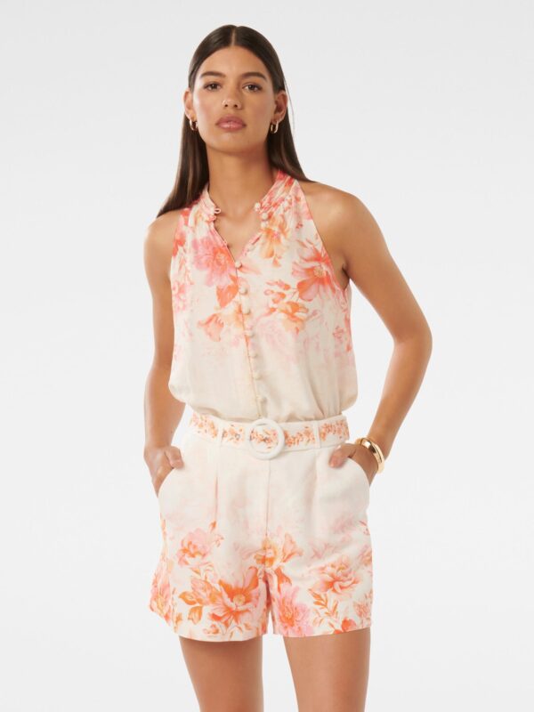 Pina Print Placement Blouse