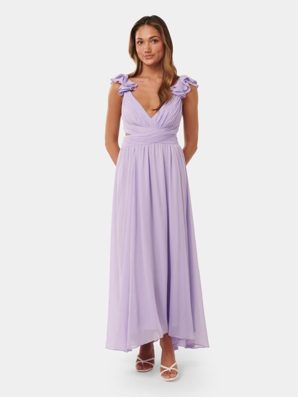 Selena Petite Ruffle Maxi Dres
