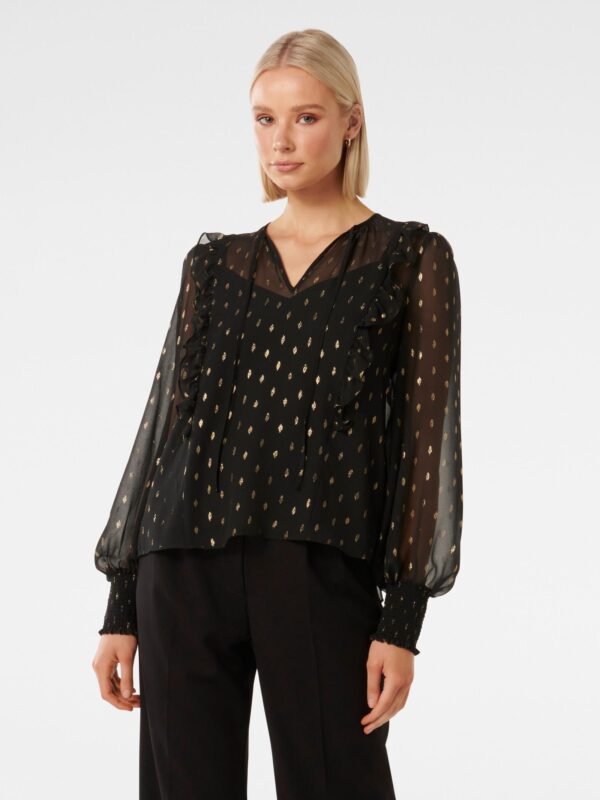 Sonya Foil Blouse